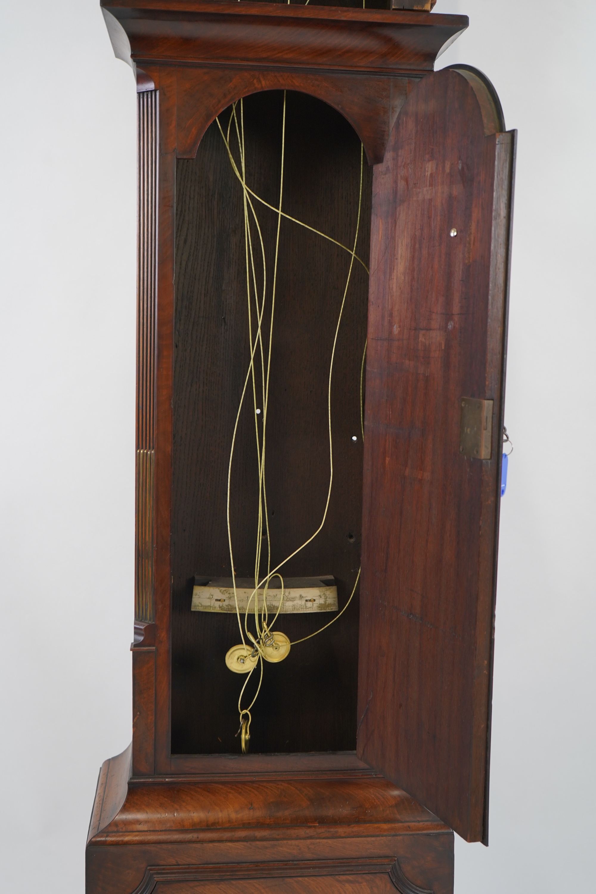 A George III mahogany and brass mounted longcase regulator by S & C Joyce, Lombard Street, London